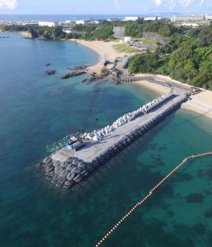 (資料写真)活断層の可能性が指摘されたいた辺野古埋め立て海域