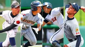 高校野球沖縄大会準決勝に進出した4強校の選手たち