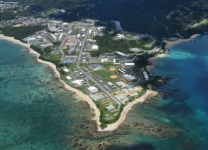 米軍普天間飛行場の移設先、名護市辺野古のキャンプ・シュワブ(資料写真)