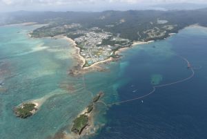 名護市辺野古沖、キャンプシュワブ(資料写真)