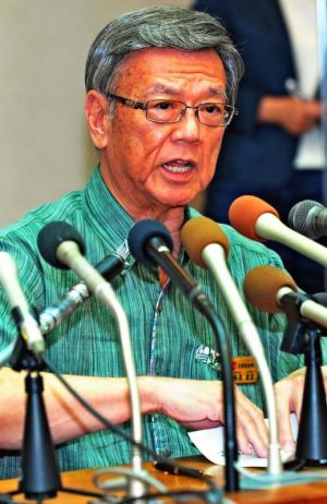 翁長雄志知事は、辺野古問題の節目で記者会見を開き、自らの言葉で語ってきた=9月16日、県庁